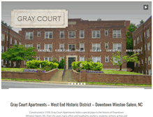 Tablet Screenshot of graycourtapartments.com